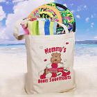 Beary Sweethearts Personalized Canvas Tote Bag
